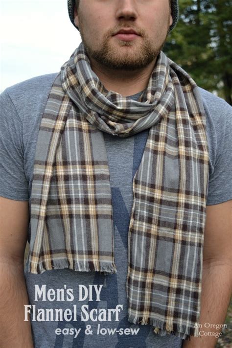 flannel scarf men.